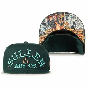 Sullen Art Collective Rock of Mermaids Snapback Hat Dark Forest